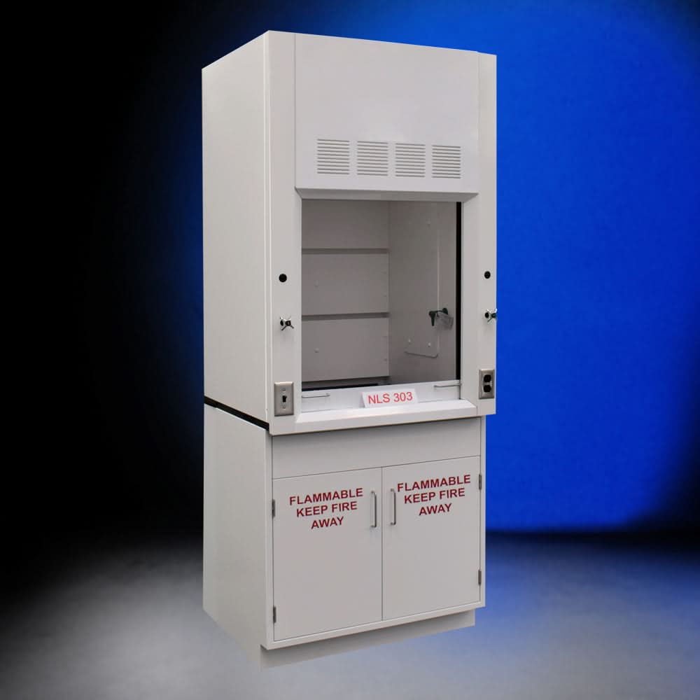 3′ Fisher American Fume Hood w/ Flammable Storage