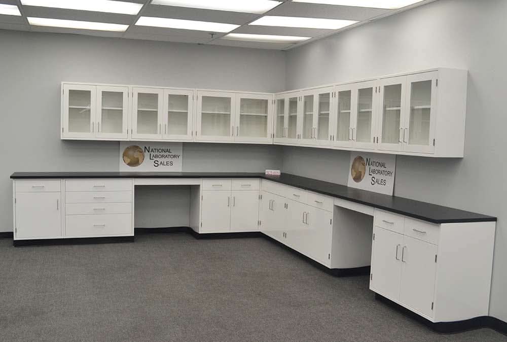 28′ Fisher American “L” Cabinets w/ 24′ Wall Units