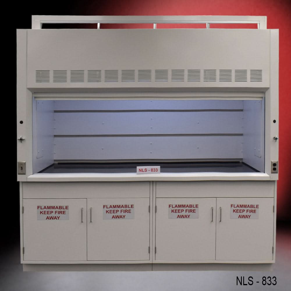 8′ x 4′ Fume Hood w/ Flammable Storage Cabinets