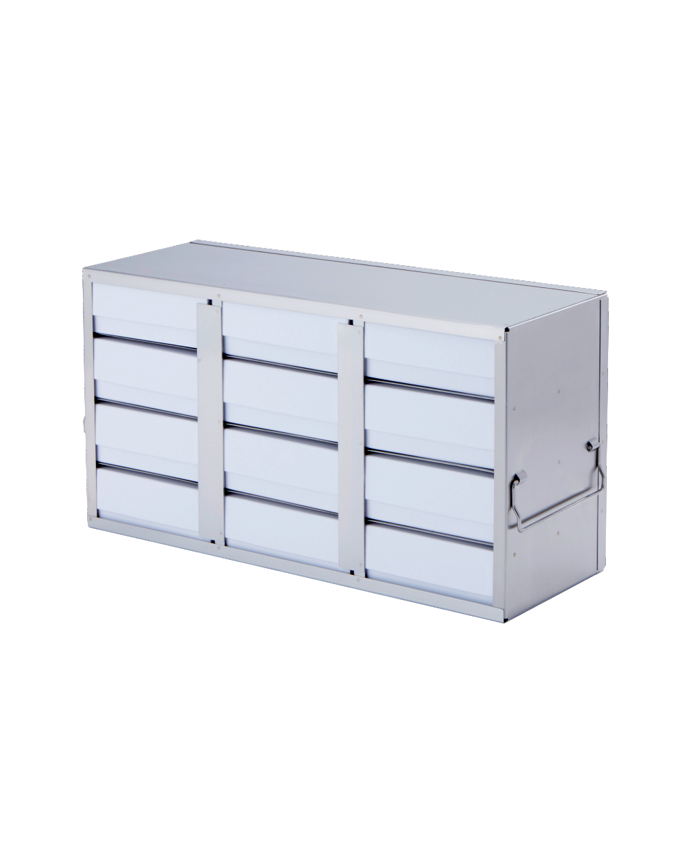 So-Low 16-5/16 x 8-7/8 x 5-1/2” - 12 shelves with 2” cardboard boxes