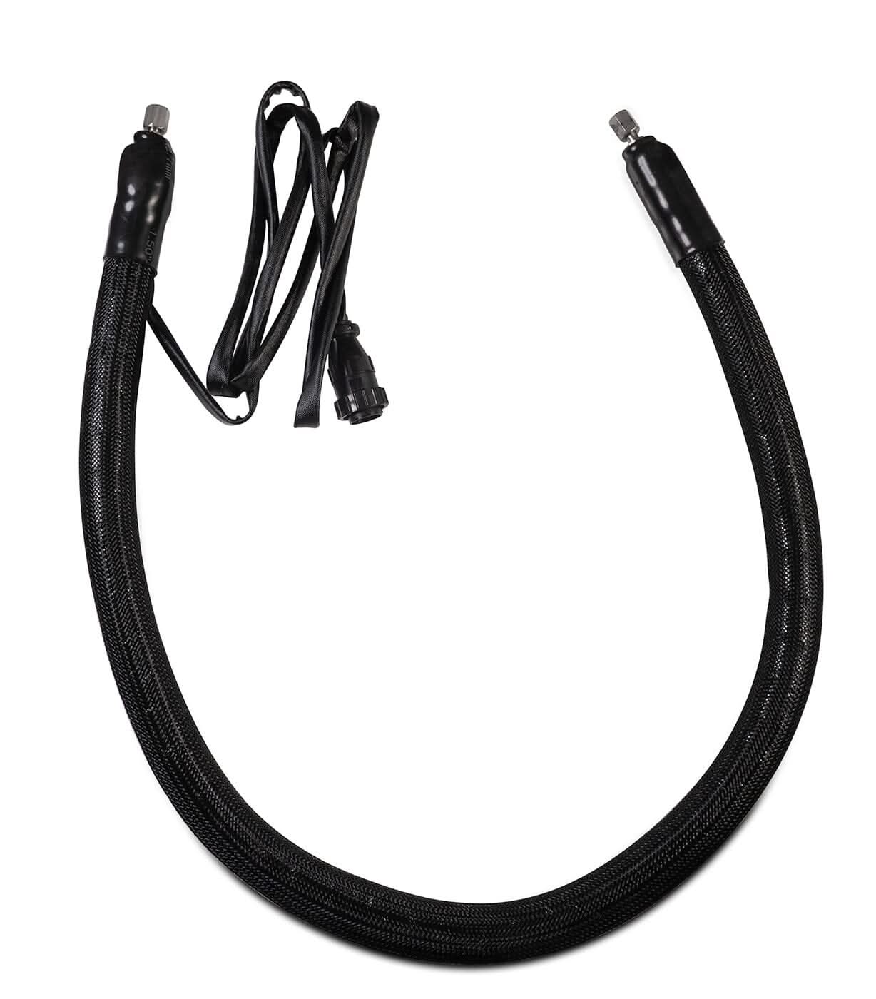 BVV High Pressure Heated Stainless Steel Hose, 4FT JIC Fittings, up to 450°F