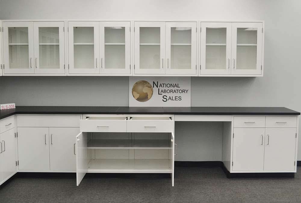 28′ Fisher American “L” Cabinets w/ 24′ Wall Units