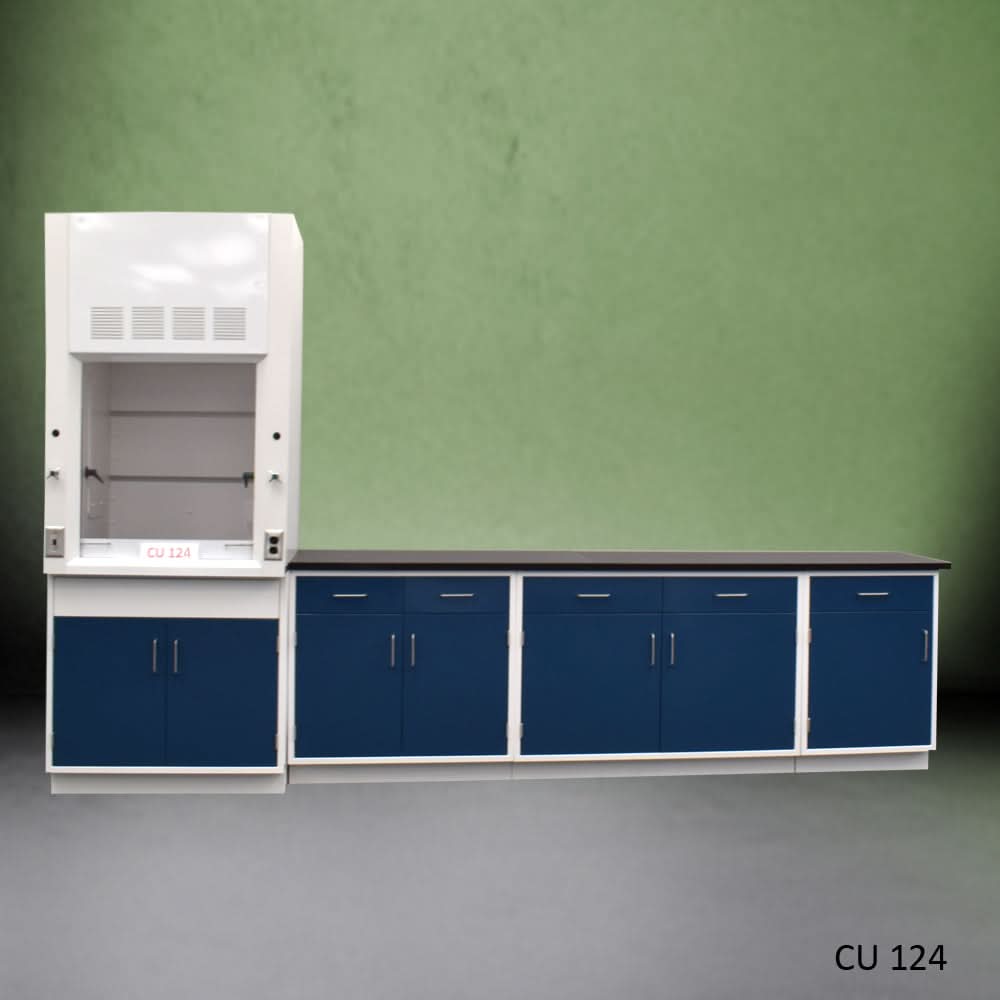3ā² Fisher American Fume Hood w/ 9ā² Cabinets