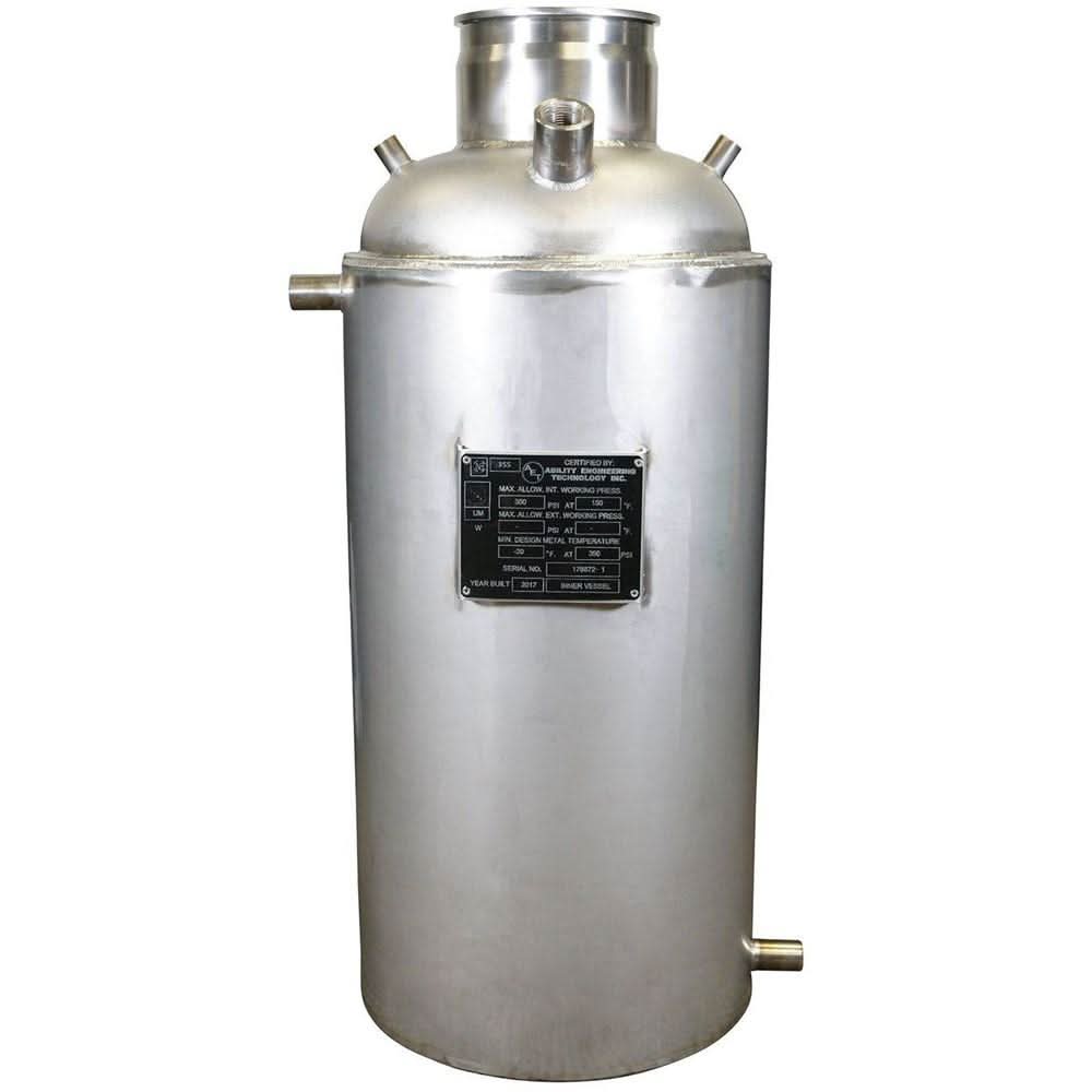 ASME Certified 10LB Jacketed Collection Base 304L - Bare