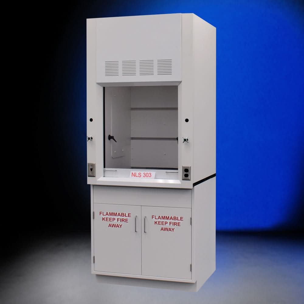3′ Fisher American Fume Hood w/ Flammable Storage