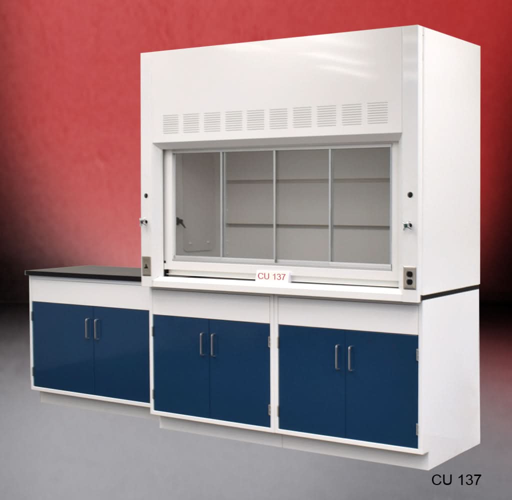 6ā² Fisher American Fume Hood w/ 4ā² Cabinets