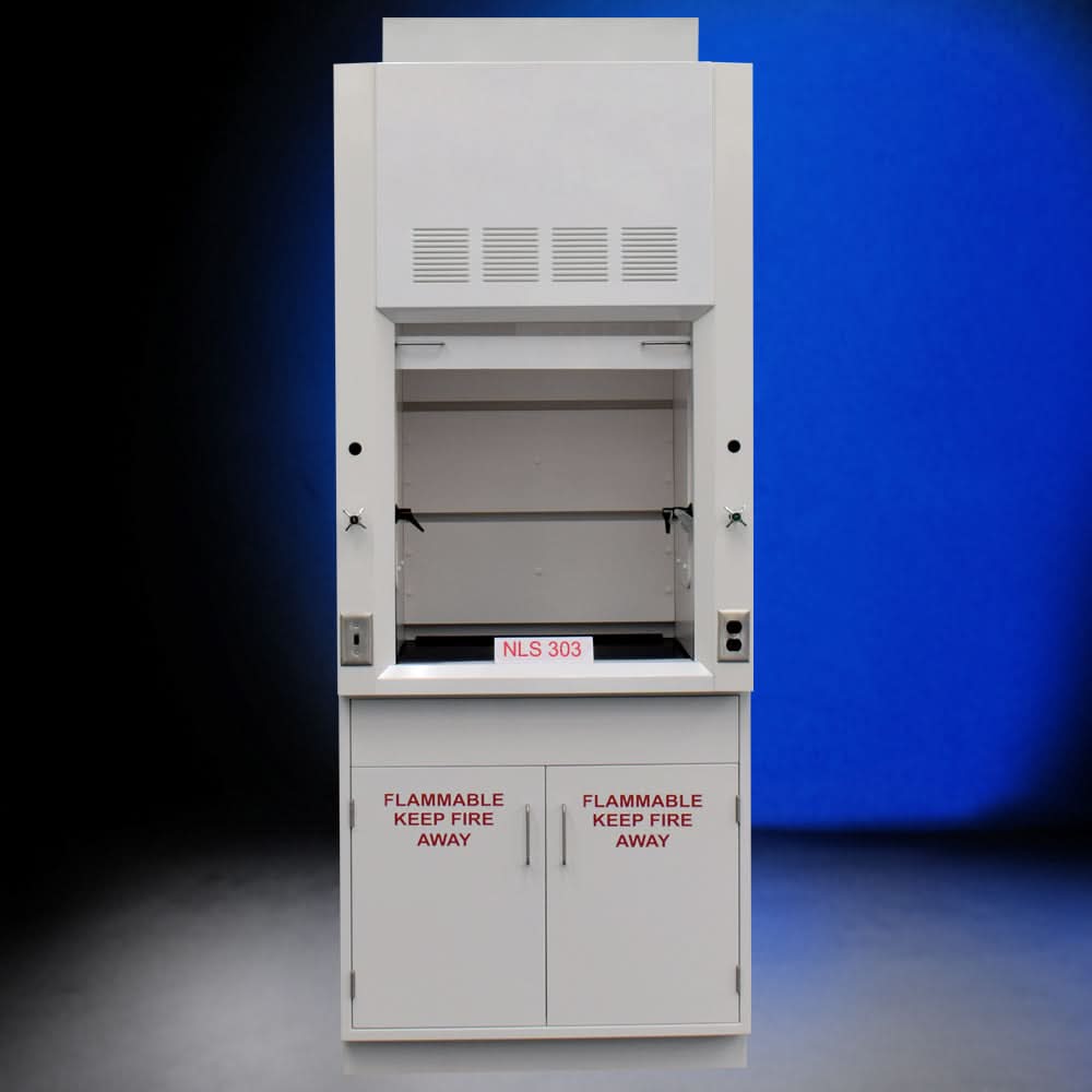 3′ Fisher American Fume Hood w/ Flammable Storage