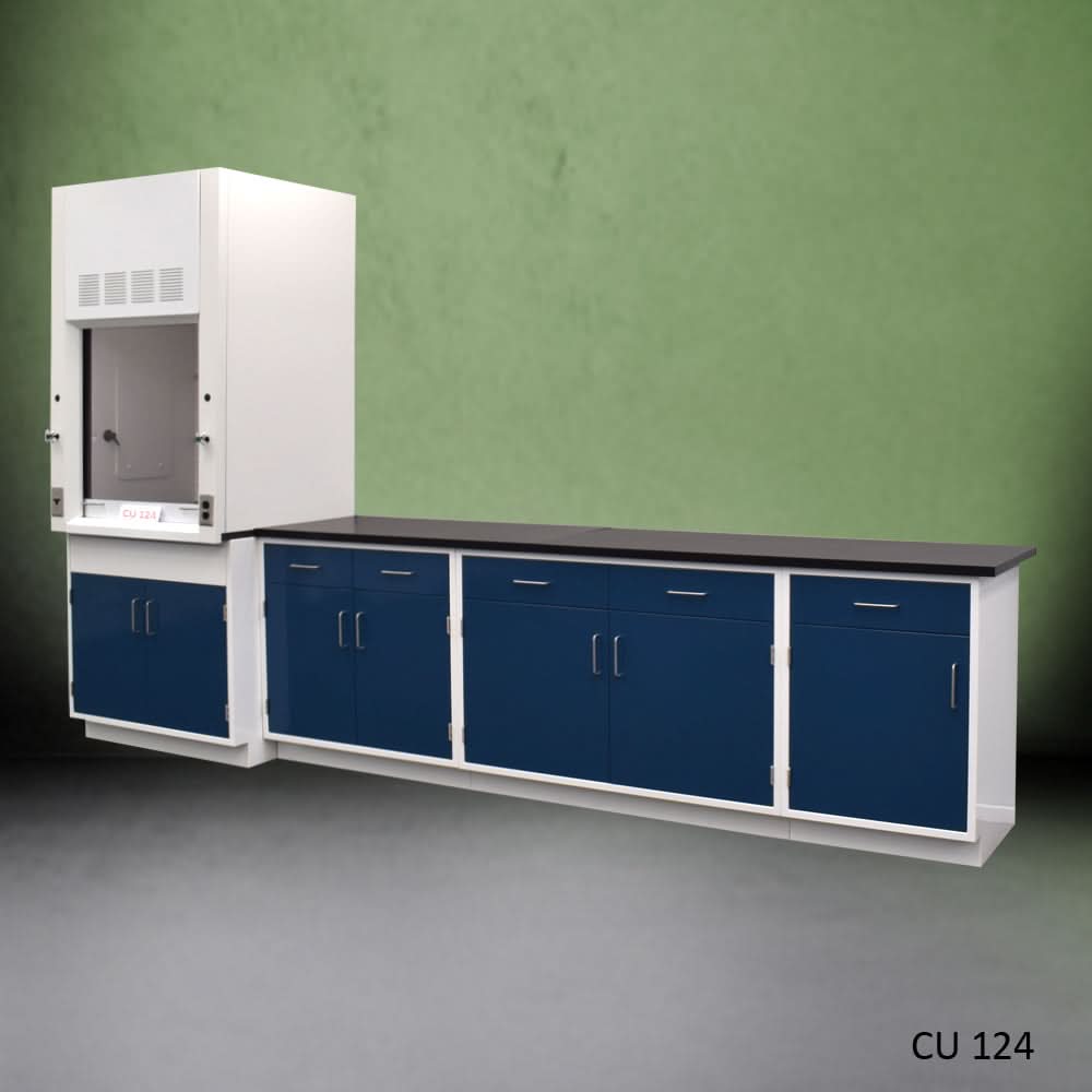 3ā² Fisher American Fume Hood w/ 9ā² Cabinets