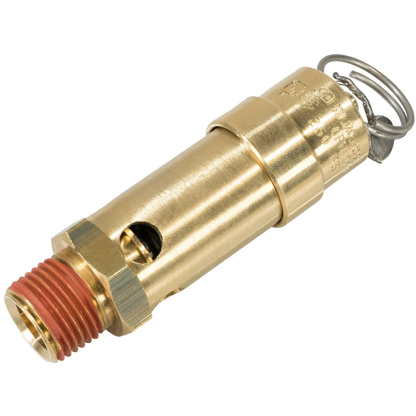 ASME 250 PSI Brass Safety Valve - 1/2" MNPT