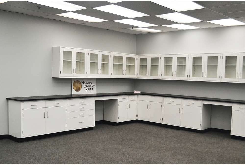39′ Laboratory Cabinets w/ 32′ Wall Units