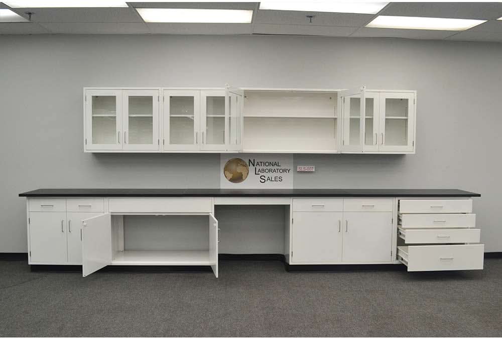 18′ Fisher American Cabinets w/ 13′ Wall Units