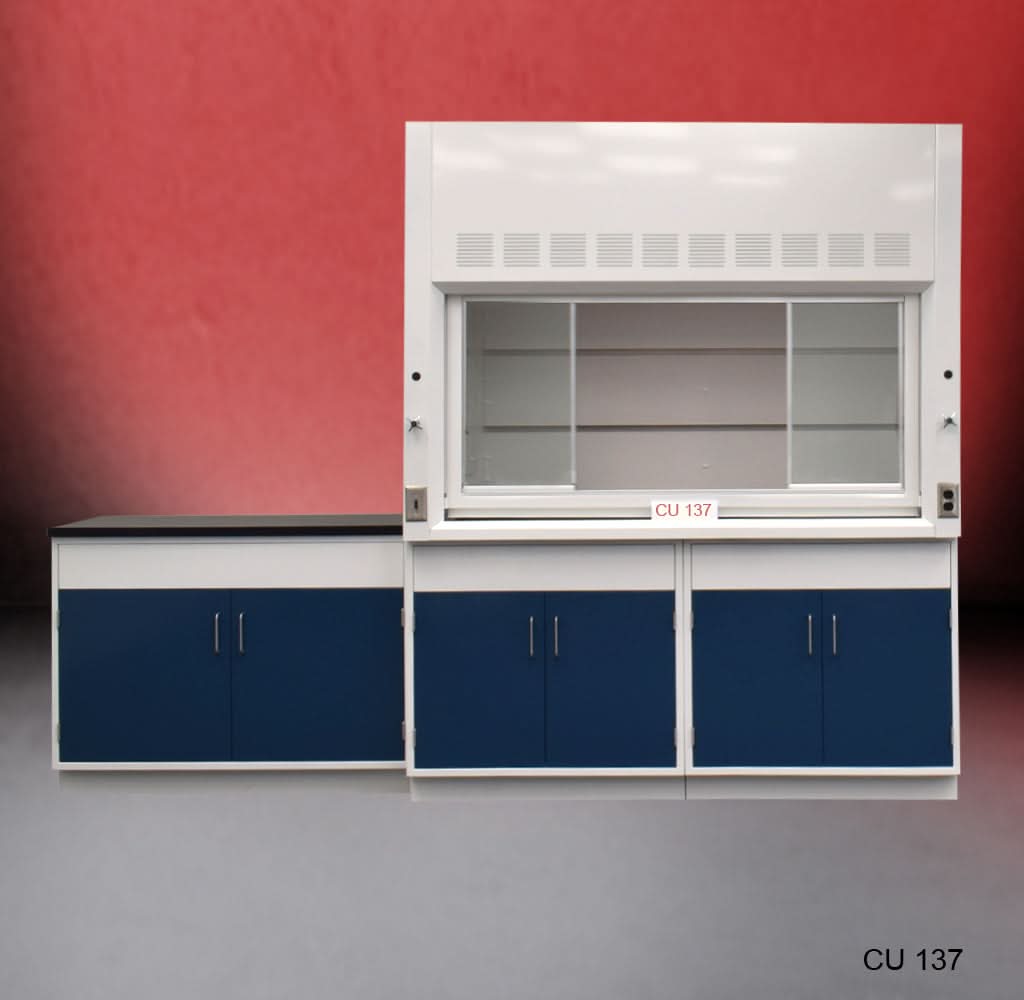 6ā² Fisher American Fume Hood w/ 4ā² Cabinets