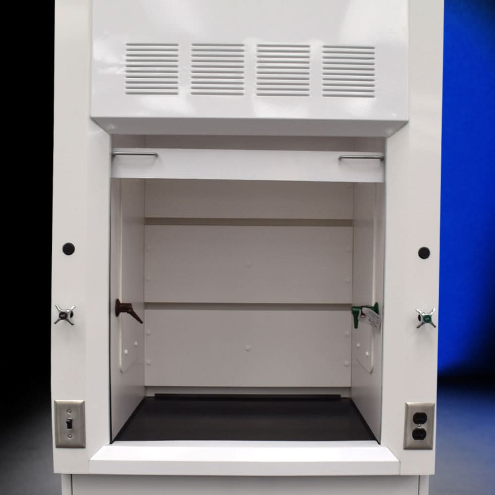3′ Fisher American Fume Hood w/ 10′ Cabinets