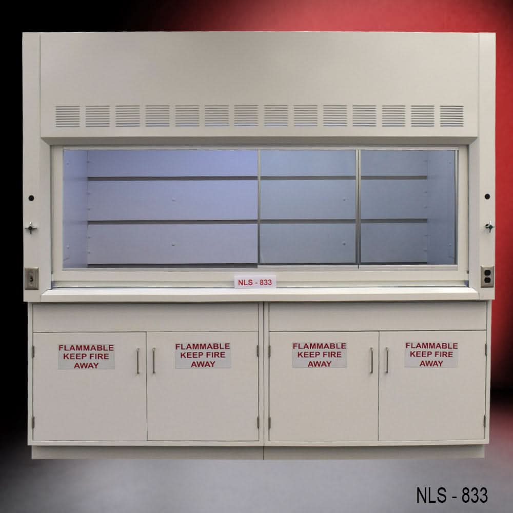 8′ x 4′ Fume Hood w/ Flammable Storage Cabinets