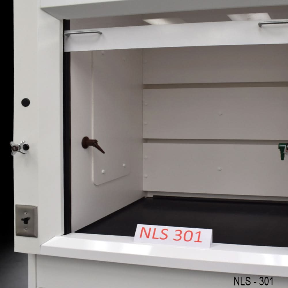 3′ Fisher American Fume Hood w/ General Cabinets