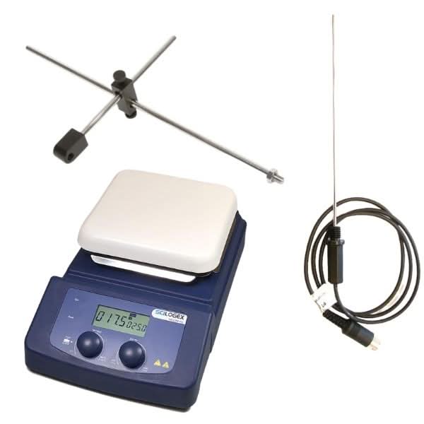 SCILOGEX SCI380HS-Pro LCD Digital 5.5 x 5.5 in. Magnetic Hotplate Stirrer, ceramic plate, 110V, 50/60Hz US Plug