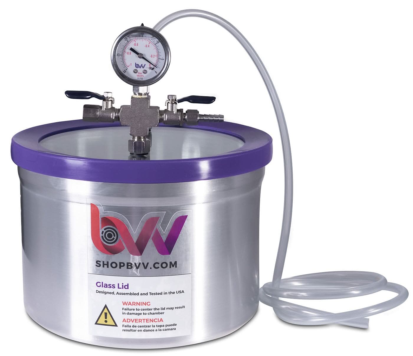 2 Gallon Resin Trap Vacuum Chamber With Glass Lid