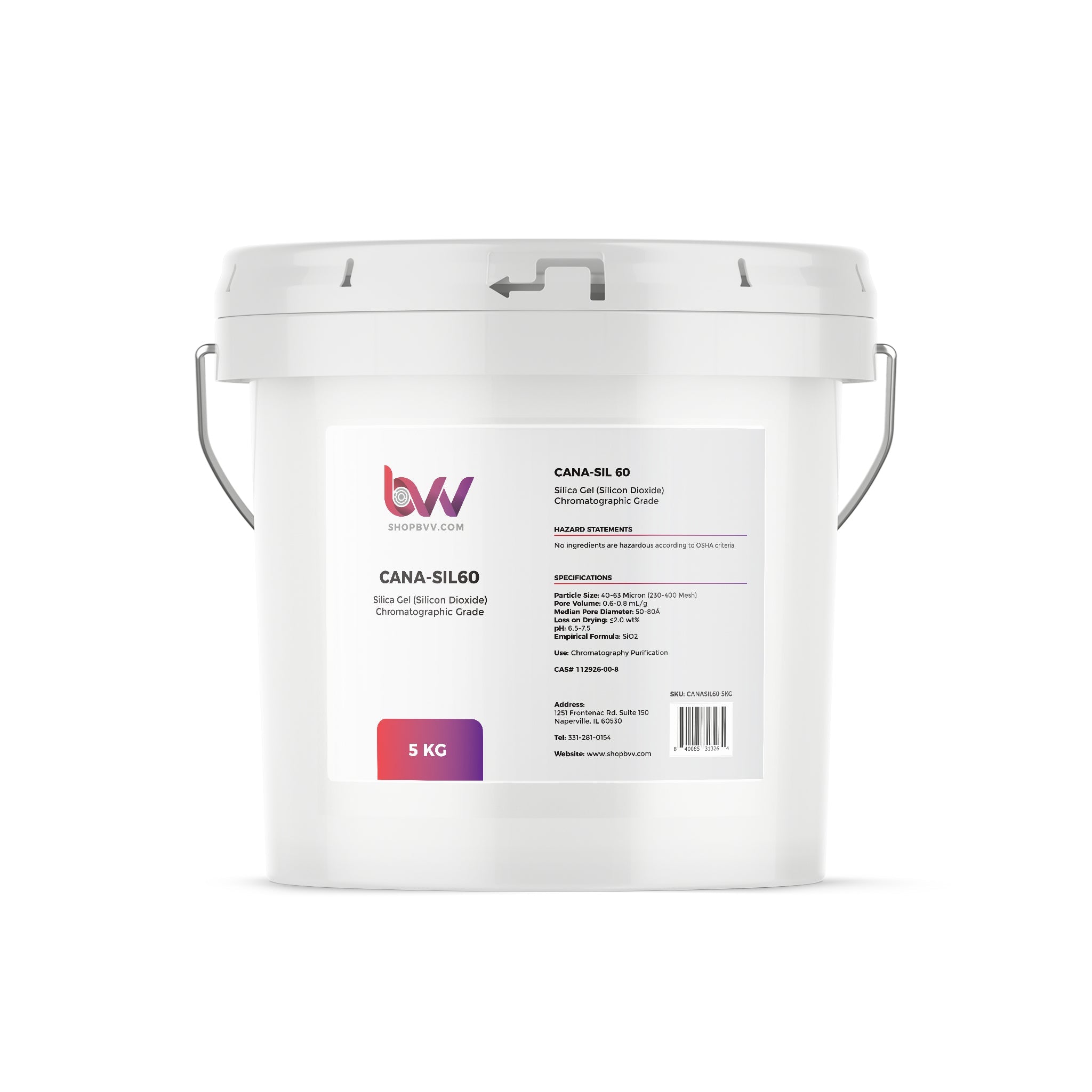 CANA-SIL60™ Silica Gel 60A Chromatographic Grade 40-63 micron (230-400 Mesh)