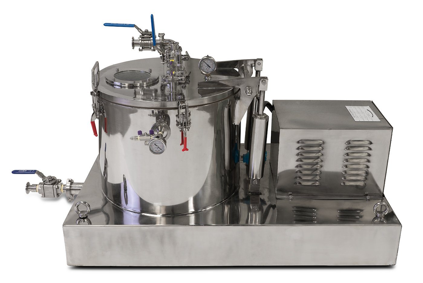 Certified 45L Jacketed Stainless Steel Centrifuge with Explosion Proof Motor and Siemens Controller