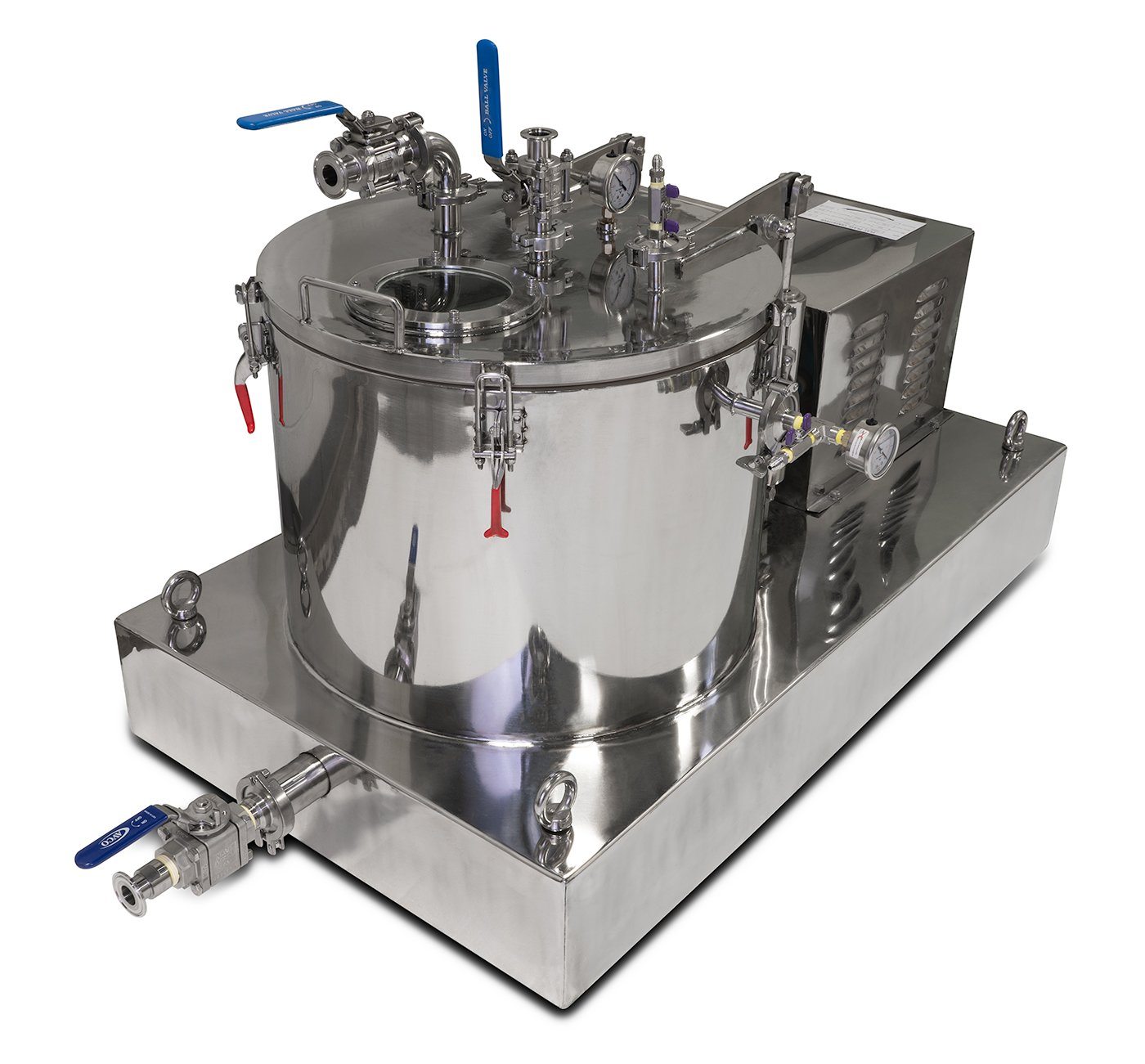 Certified 45L Jacketed Stainless Steel Centrifuge with Explosion Proof Motor and Siemens Controller