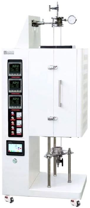 Bridgman Crystal Growth Furnace 1200C 3-Zone with Kanthal Heating Elements & Swing-Open Chamber 60-100mm