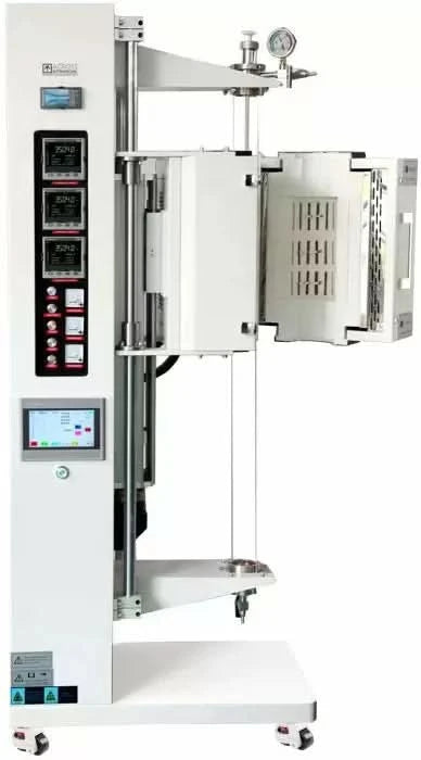 Bridgman Crystal Growth Tube Furnace 1200C 60-100mm OD 3-Zone with Kanthal Heating Elements & Swing-Open Chamber