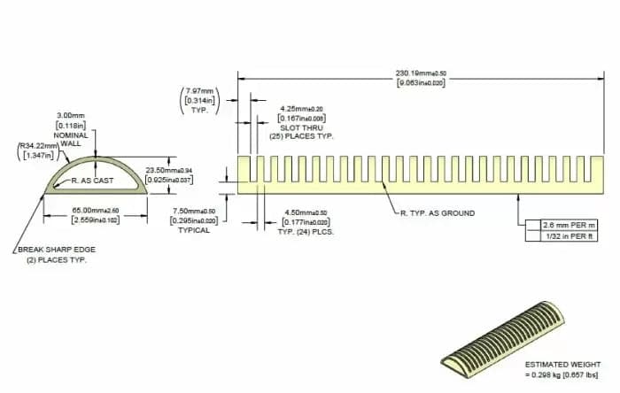 Alumina Ceramic Dee Tubes, Open Both Ends