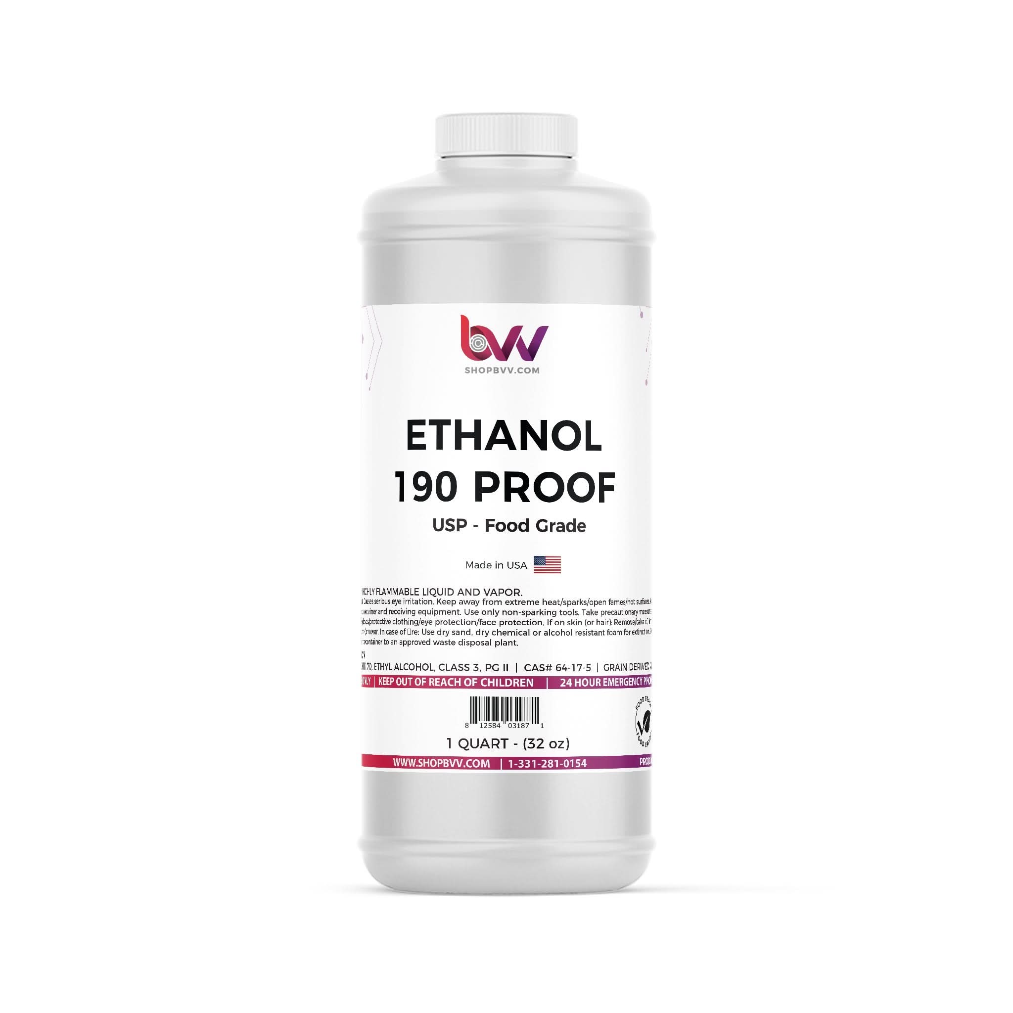 190 Proof Ethanol - USP Kosher - Excise Tax Included