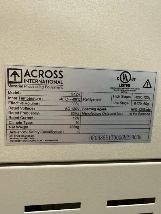 Ai RapidChill 12 CF -86°C Ultra Low Freezer Upright UL 100V Refurb 2021