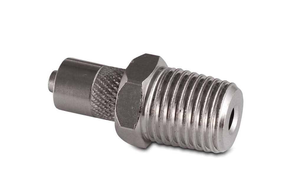 Male Luer to 1/4 NPT Male Nickle Plated Brass
