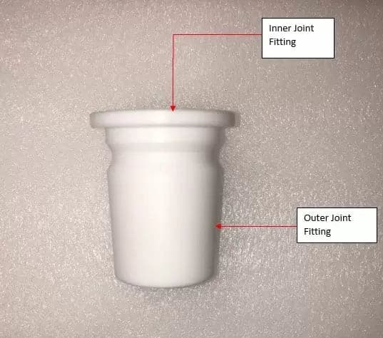PTFE tapered joint lid adapters for glass reactor sizes 10-200L