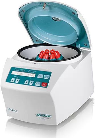 Hettich EBA 200 STAT High Speed Desktop 8000 RPM 8 x 15 mL Centrifuge