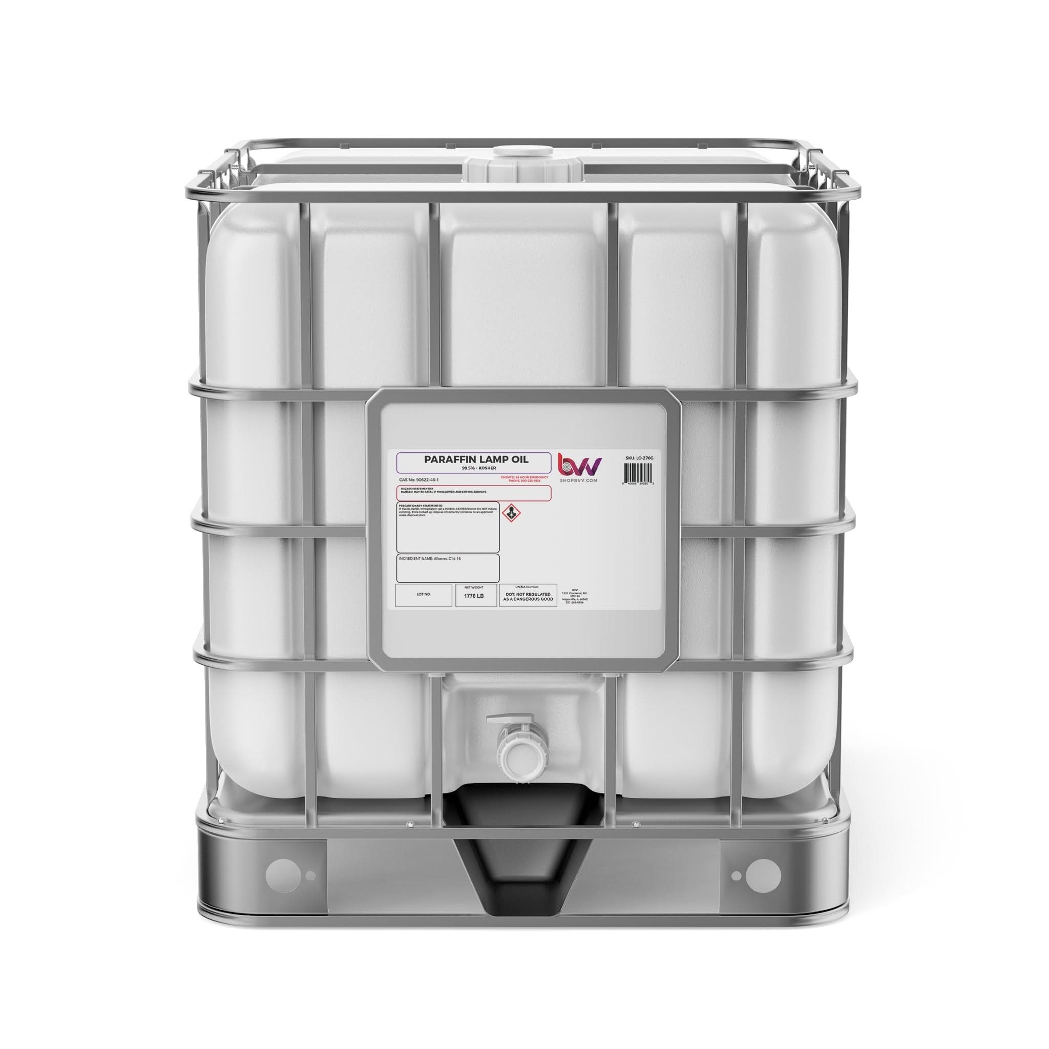 BVV High Purity Paraffin Lamp Oil - Smokeless, Clean Burning- Kosher - 99.5% Pure