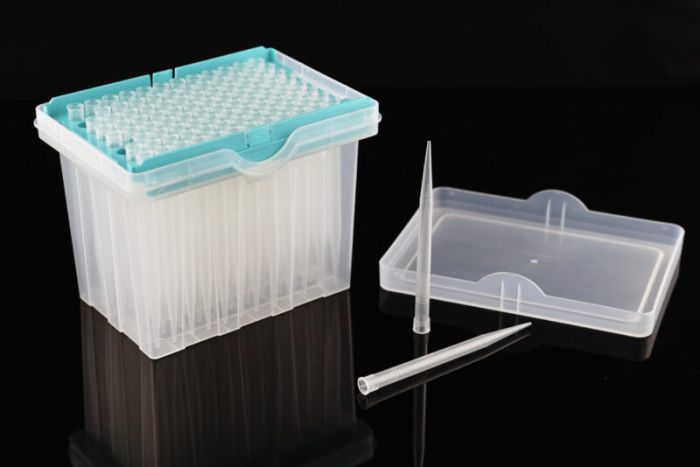 NEST Robotic Pipette Tips, Racked for Tecan \u2013 Clear, Boxed