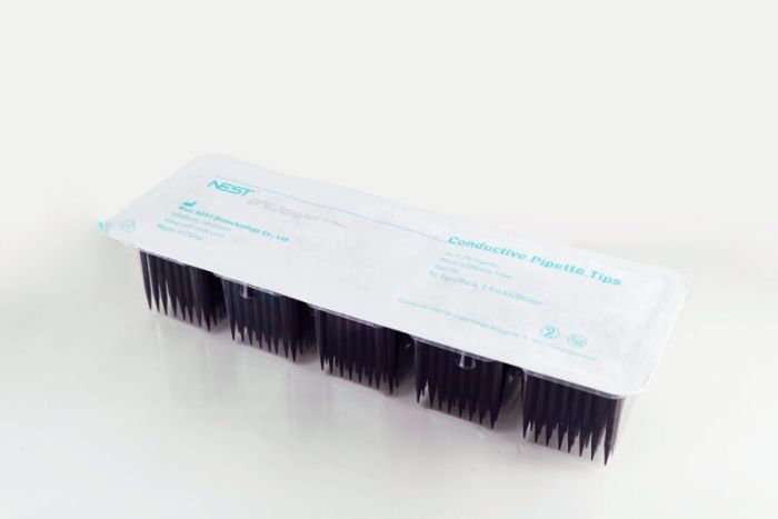 NEST Robotic Tips for Hamilton \u2013 Conductive, without barcode, Blister pack