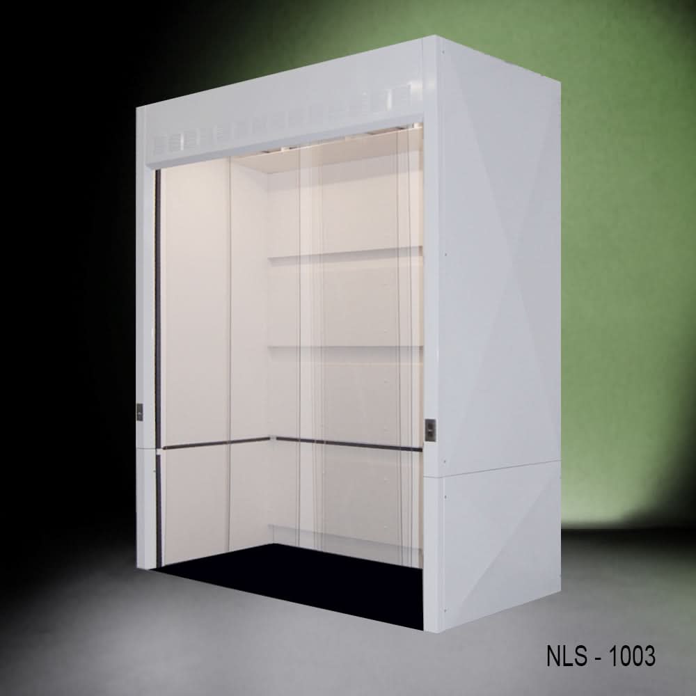 10′ x 4′ x 10′ Fisher American Walk-In Fume Hood Exhaust