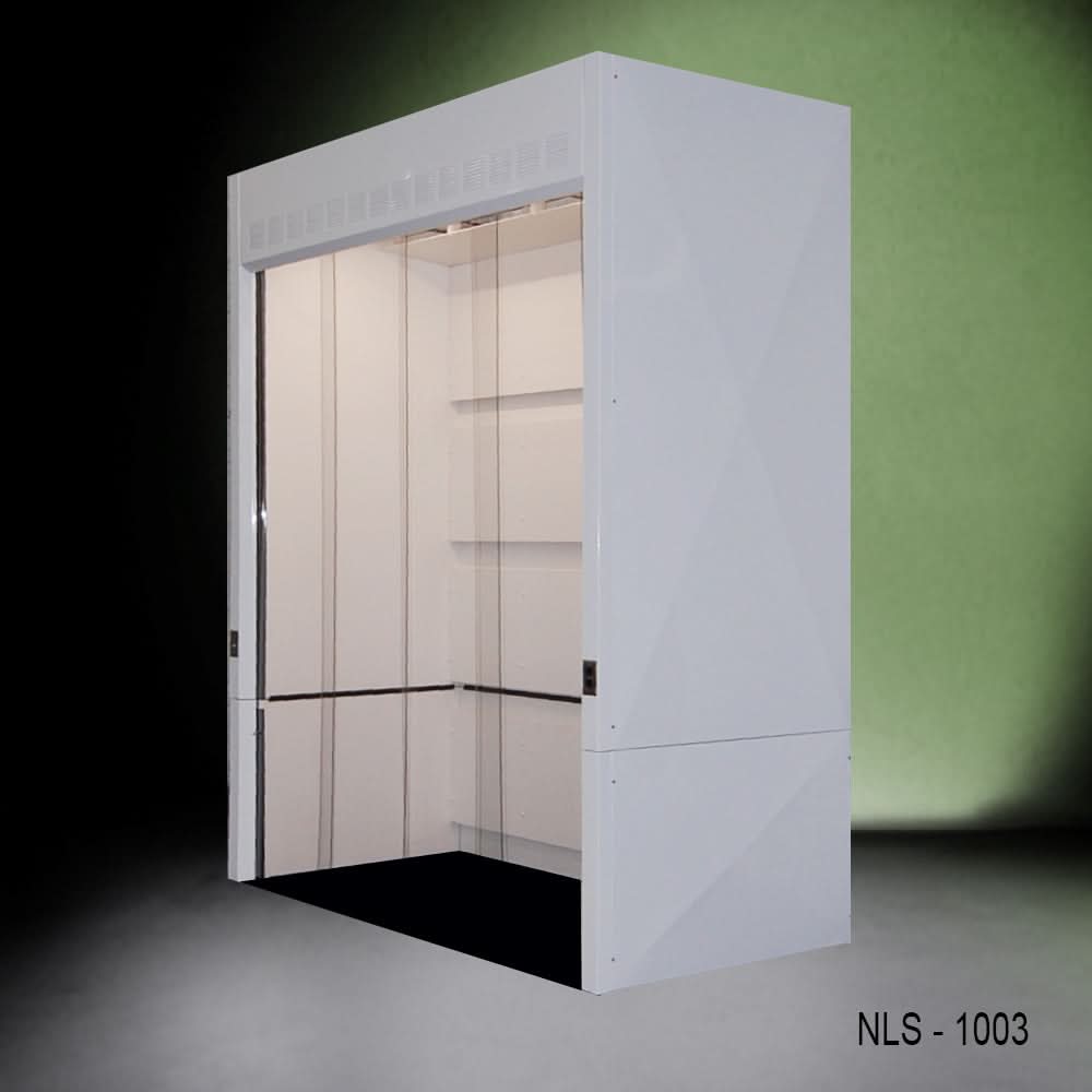 10′ x 4′ x 10′ Fisher American Walk-In Fume Hood Exhaust