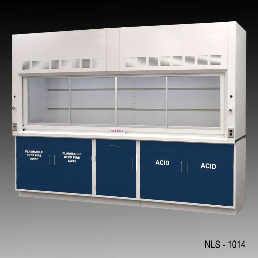 10′ Fisher American Fume Hood w/ ACID & Flammable Storage