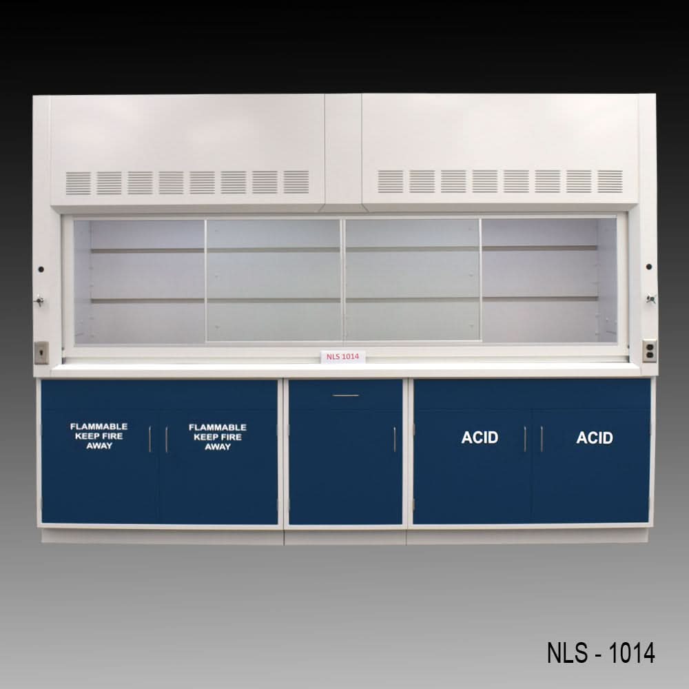 10′ Fisher American Fume Hood w/ ACID & Flammable Storage