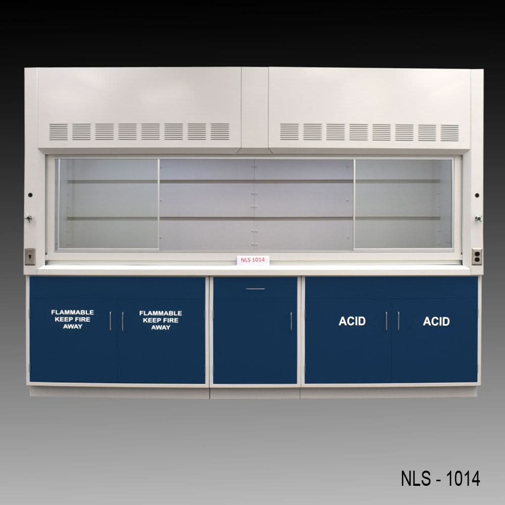 10′ Fisher American Fume Hood w/ ACID & Flammable Storage