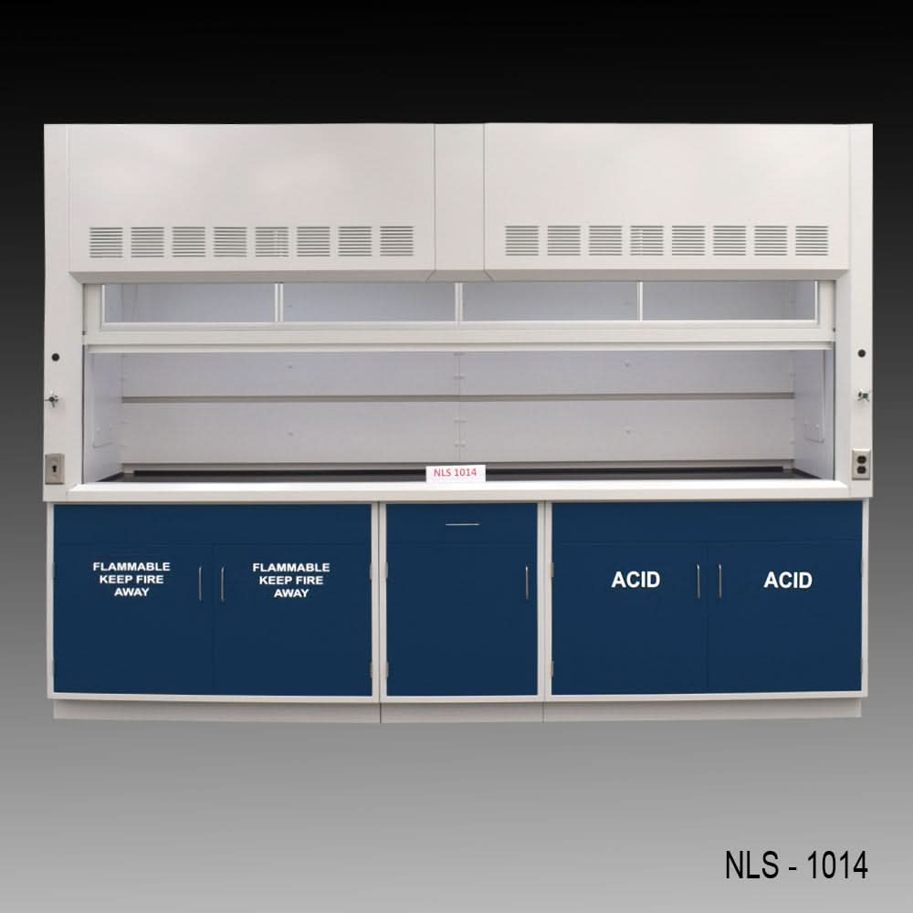 10′ Fisher American Fume Hood w/ ACID & Flammable Storage