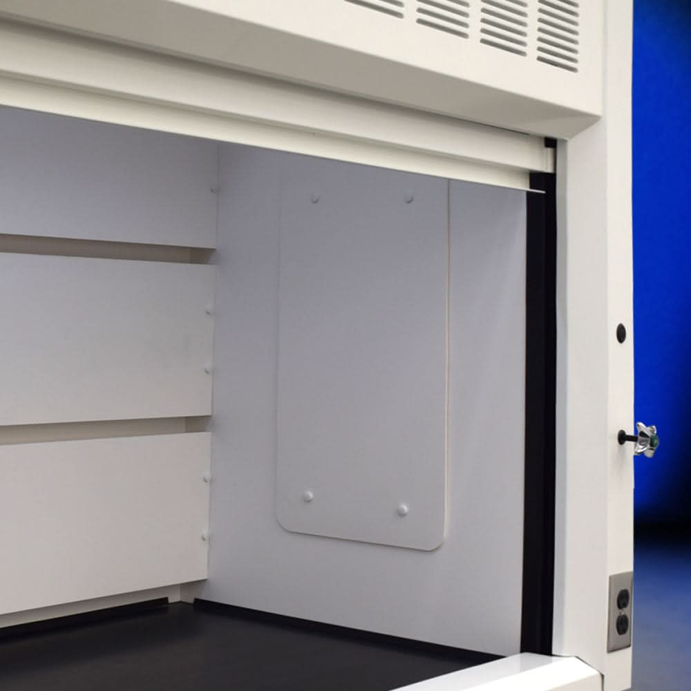 10′ x 48″ Fisher American Fume Hood w/ General Storage Cabinets