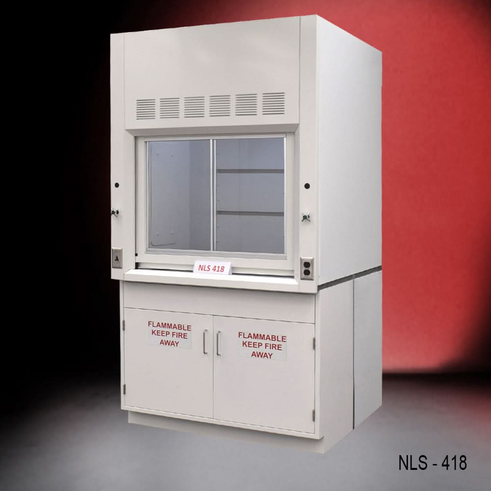 4′ x 4′ Fisher American Fume Hood w/ Flammable Storage