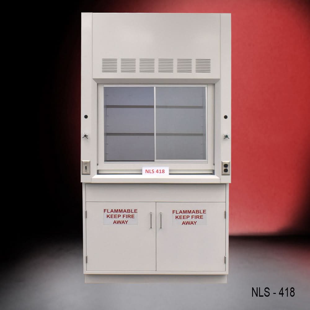 4′ x 4′ Fisher American Fume Hood w/ Flammable Storage