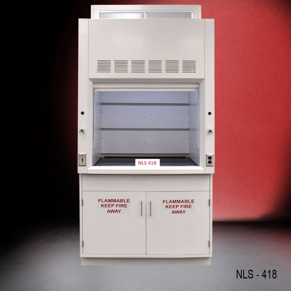 4′ x 4′ Fisher American Fume Hood w/ Flammable Storage