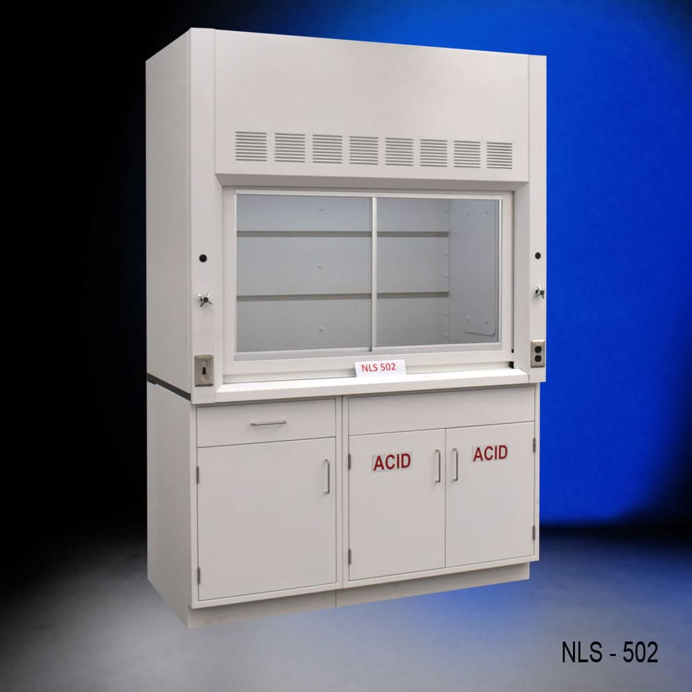 5′ Fisher American Fume Hood w/ ACID & General Storage