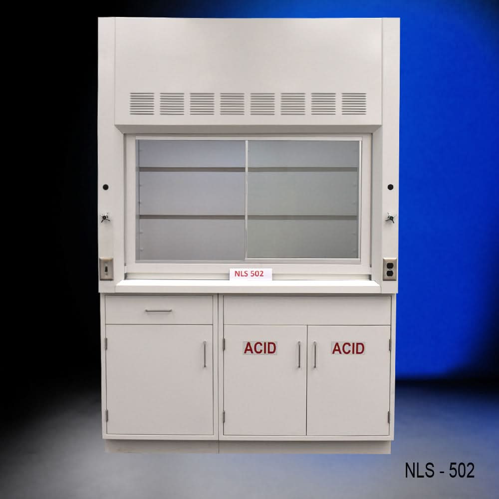 5ā² Fisher American Fume Hood w/ ACID & General Storage