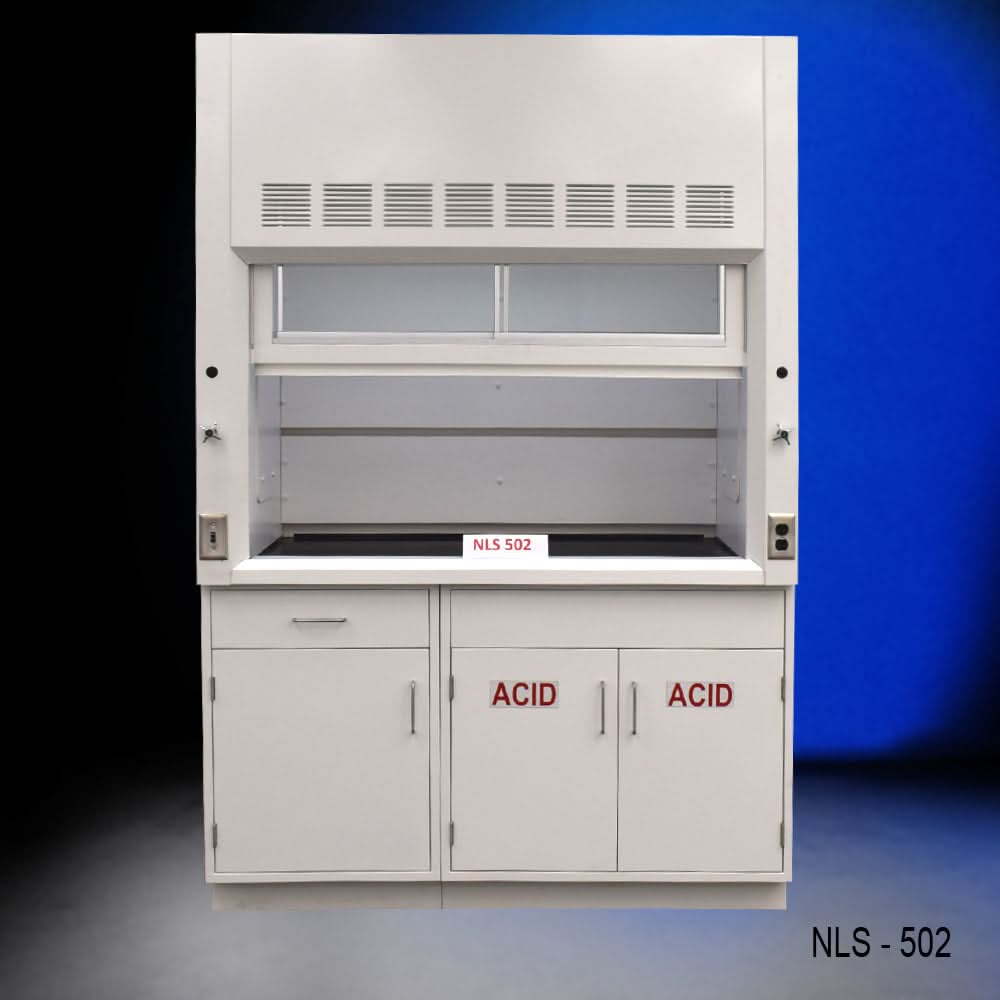 5ā² Fisher American Fume Hood w/ ACID & General Storage