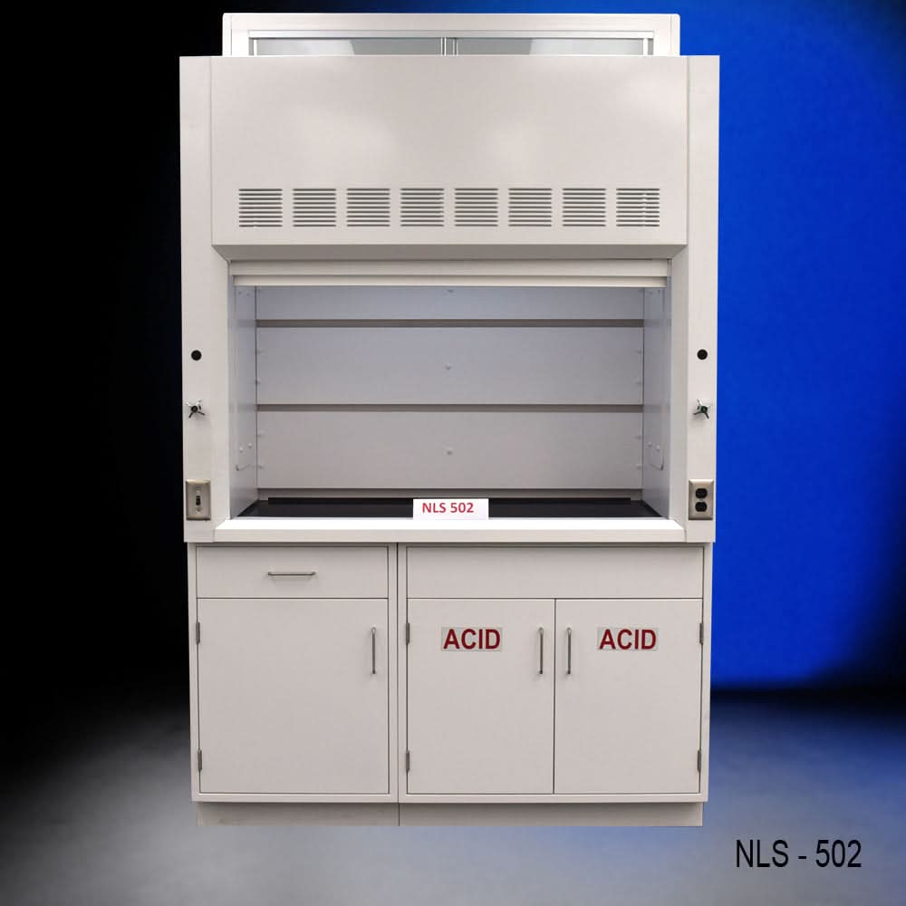 5ā² Fisher American Fume Hood w/ ACID & General Storage