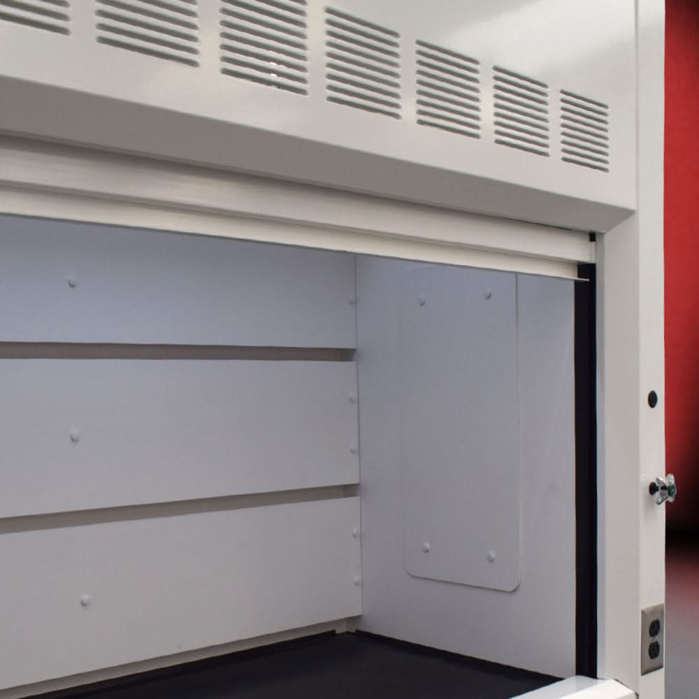 5′ Fisher American Fume Hood w/ Blue Flammable Storage